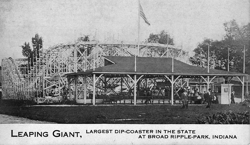 Leaping Giant - roller coaster at Broad Ripple Park