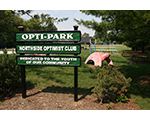 Opti Park sign